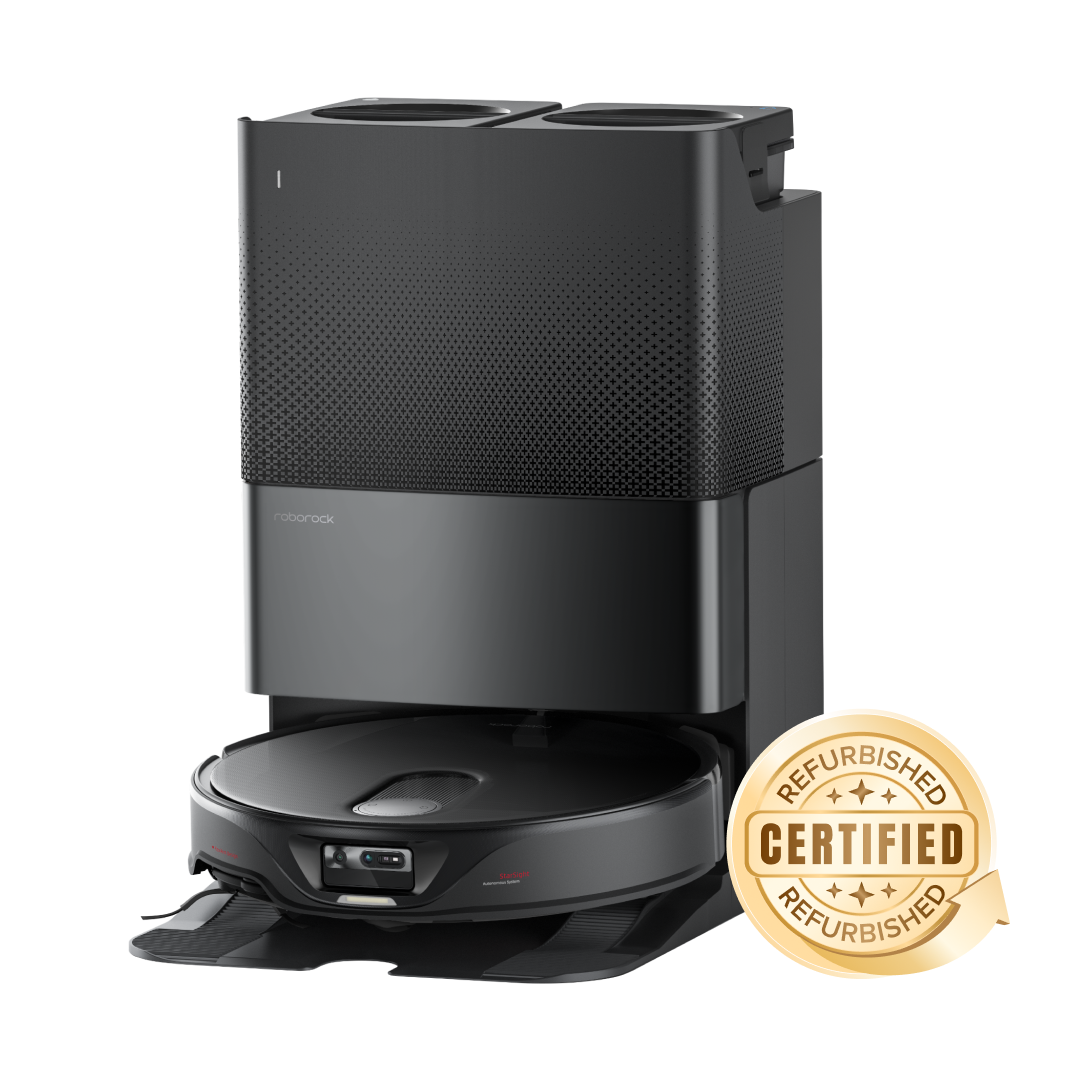 „Recondiționat - 90% ca nou”-Aspiratorul robot Roborock Qrevo Slim cu stație de andocare multifuncțională 3.0 care se curăță singură.
