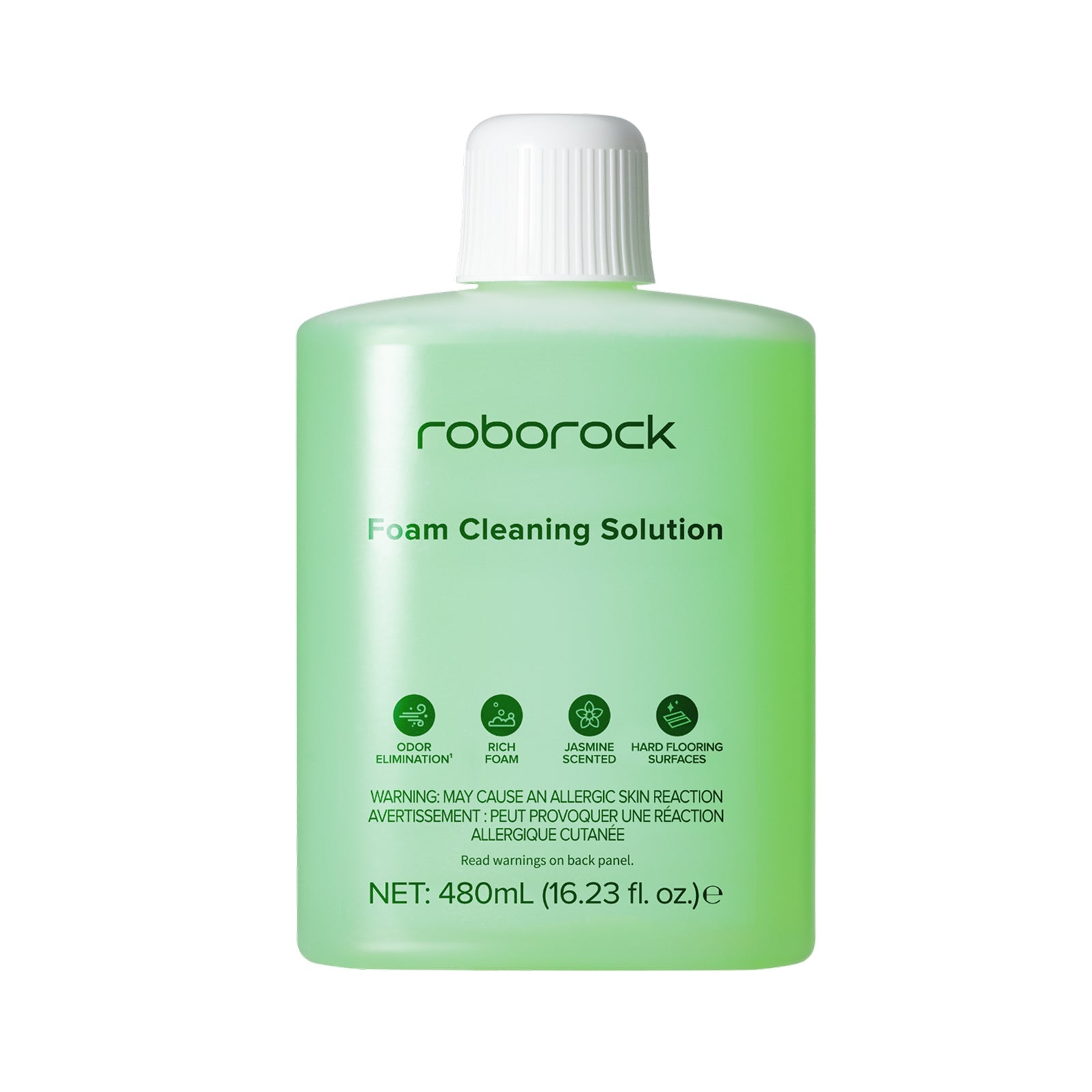 Soluție de curățare spumă pentru pardoseală, 480 ml – compatibilă cu Roborock F25 ACE Pro aspirator umed-uscat, formulă cu reziduuri reduse