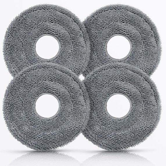 Mop rotativ antibacterian Roborock 4 bucăți pentru Roborock Saros 10R